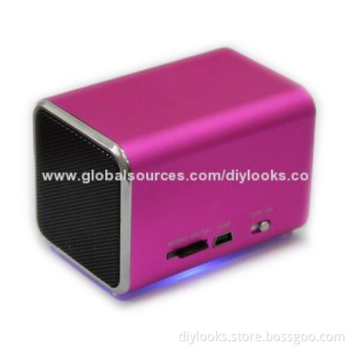 Music Angel Mini USB Speaker Built-in Rechargeable Li-ion Battery, Supports Micro SD/TF Card